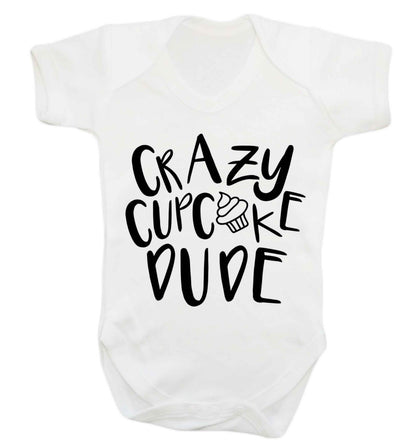 Crazy cupcake dude Baby Vest white 18-24 months