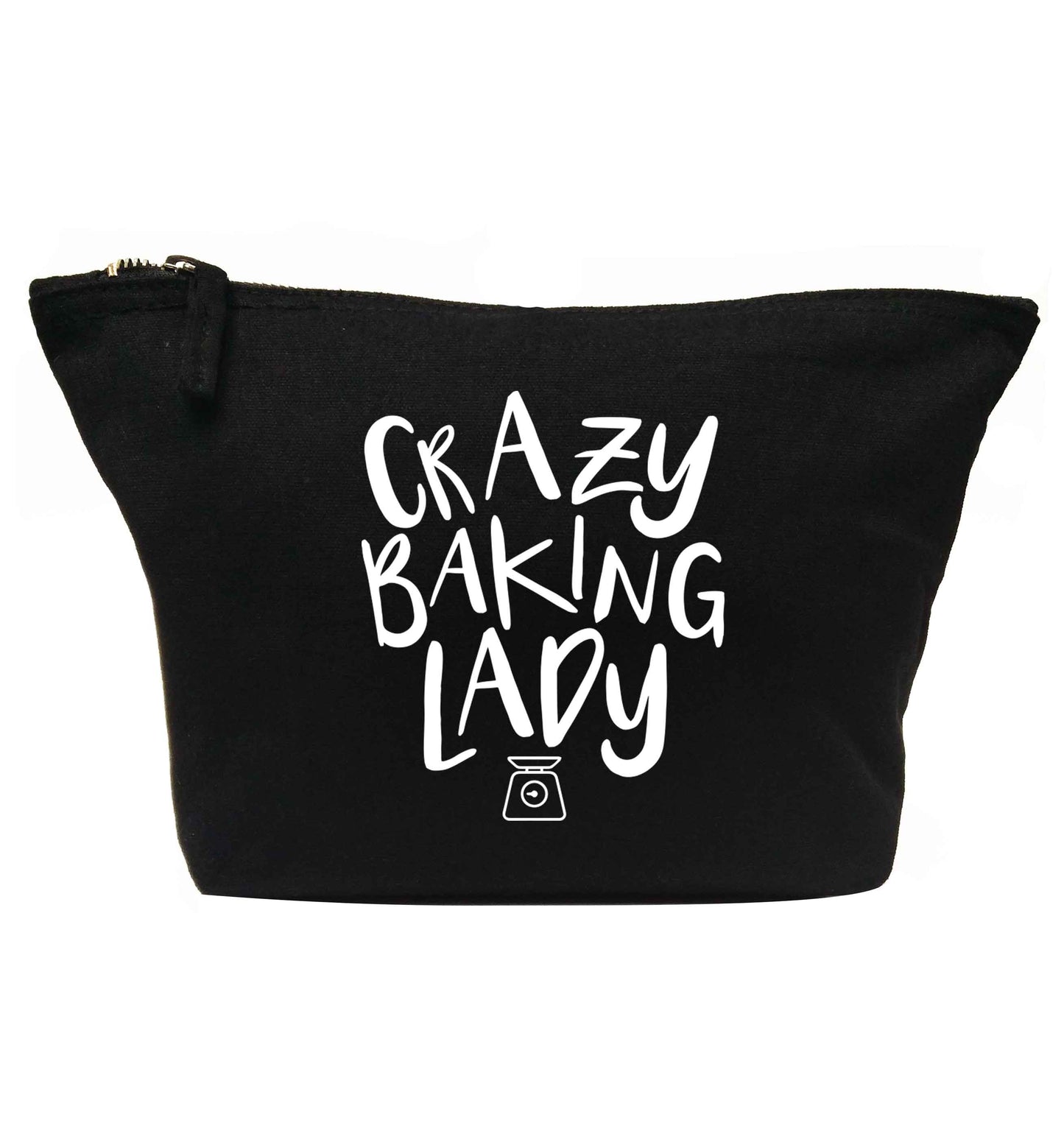 Crazy baking lady | makeup / wash bag