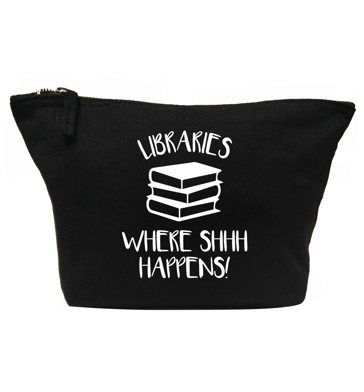 Libraries where shh happens! | makeup / wash bag