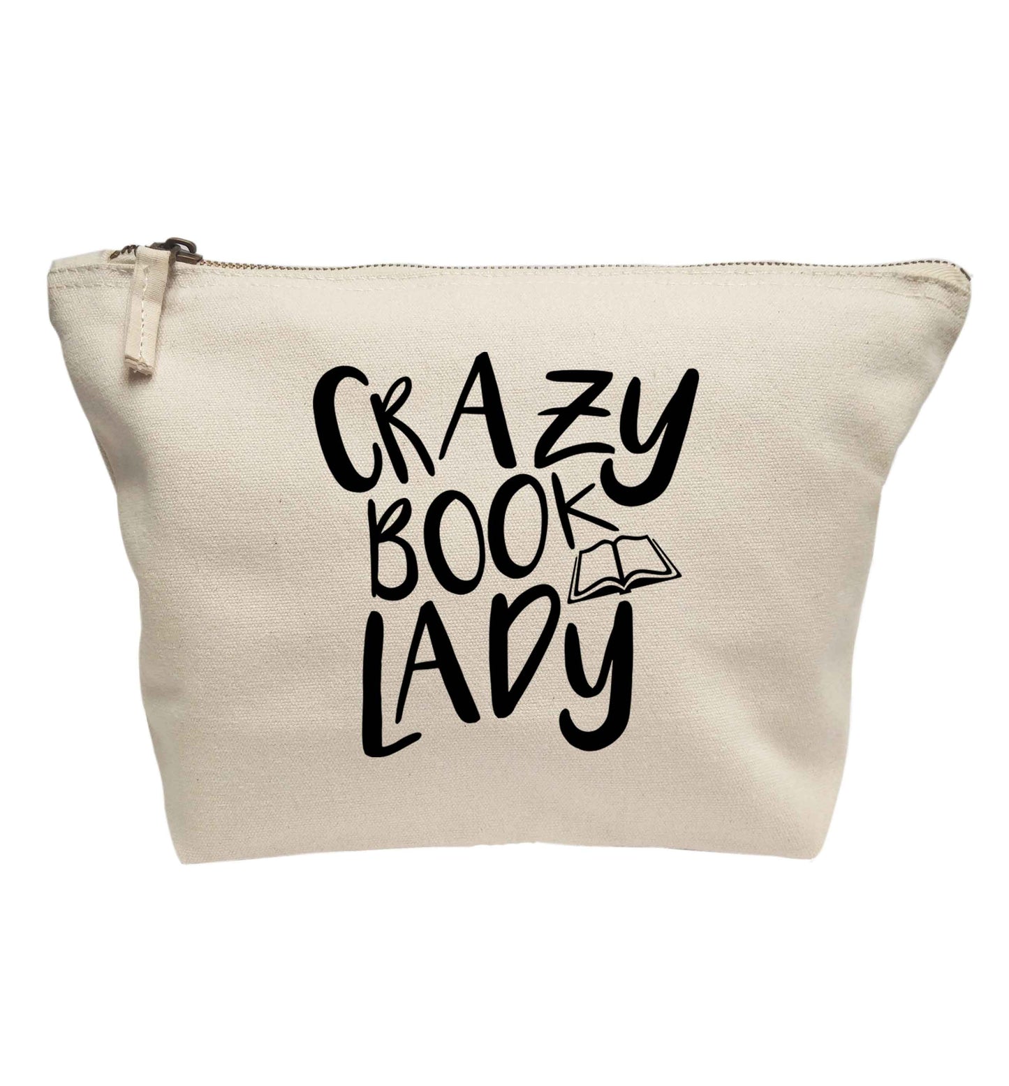 Crazy book lady | makeup / wash bag