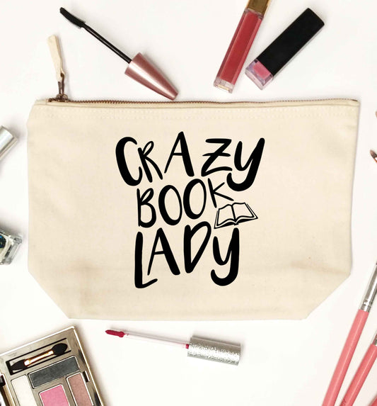 Crazy book lady natural makeup bag