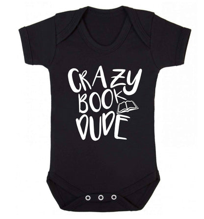 Crazy book dude Baby Vest black 18-24 months