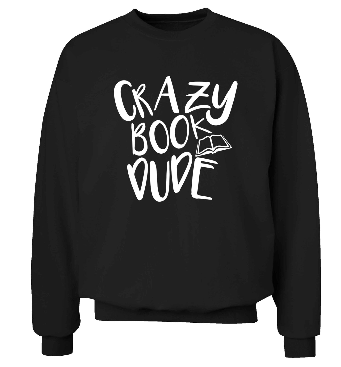 Crazy book dude Adult's unisex black Sweater 2XL