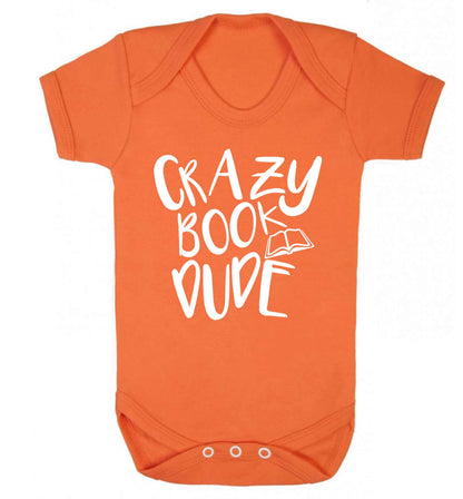 Crazy book dude Baby Vest orange 18-24 months