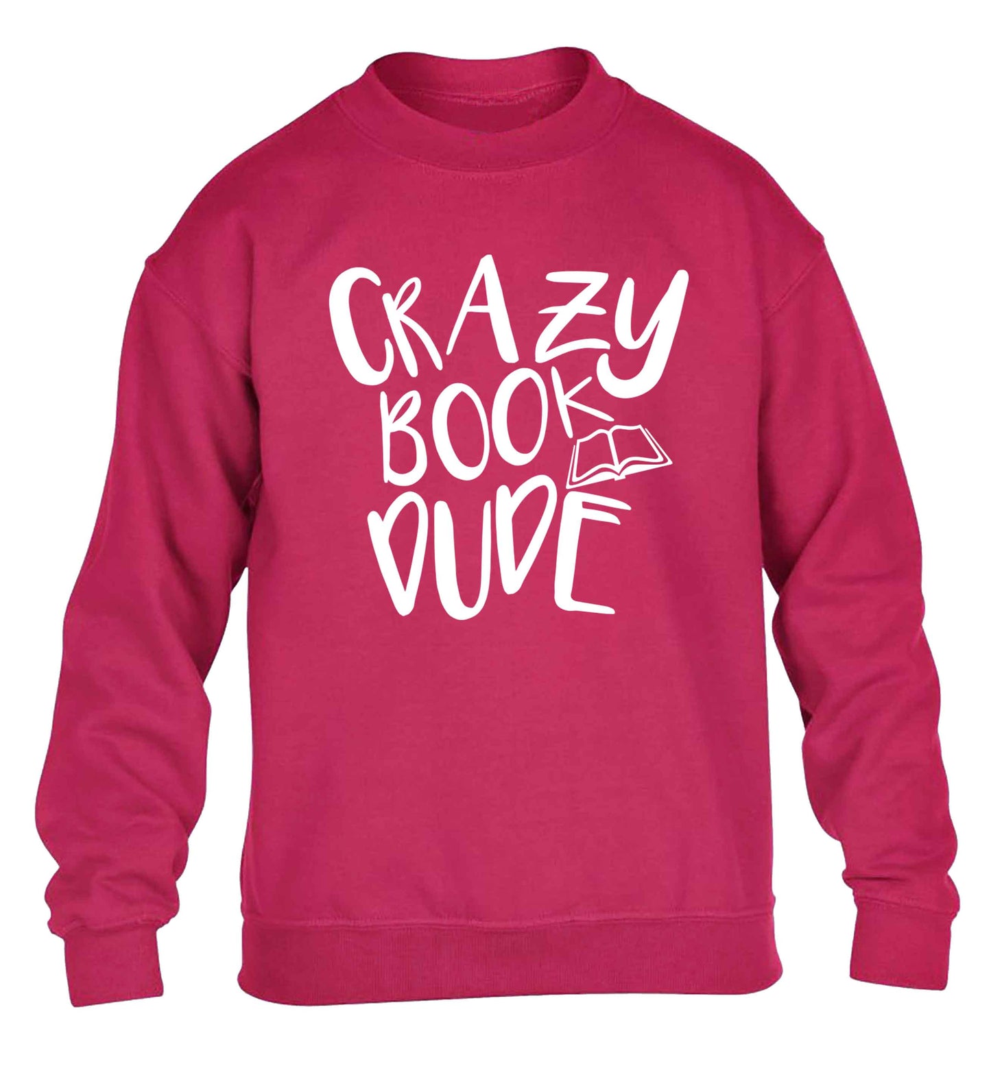 Crazy book dude children's pink sweater 12-13 Years