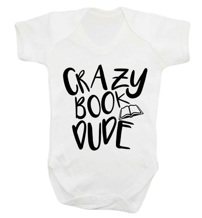 Crazy book dude Baby Vest white 18-24 months