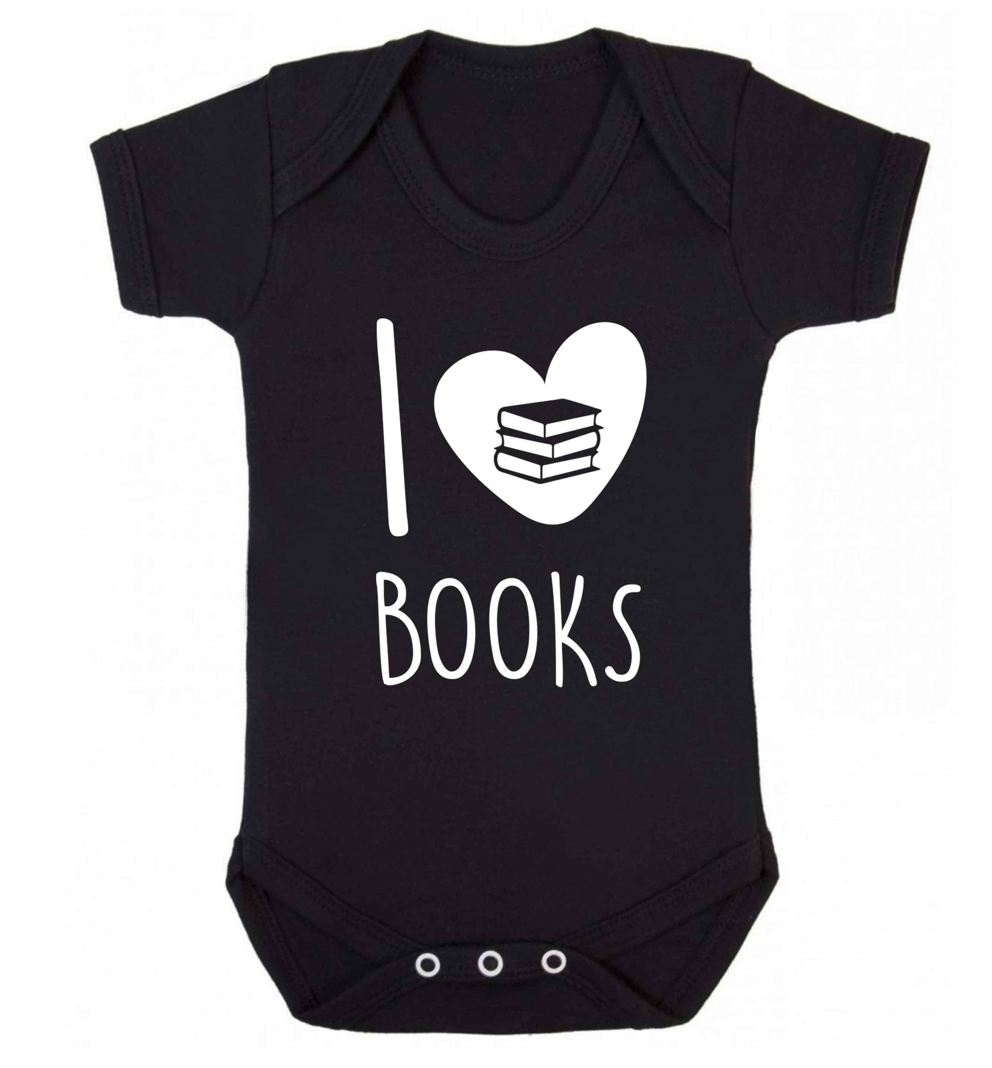I love books Baby Vest black 18-24 months