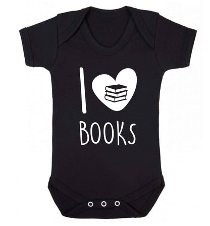 I love books Baby Vest black 18-24 months