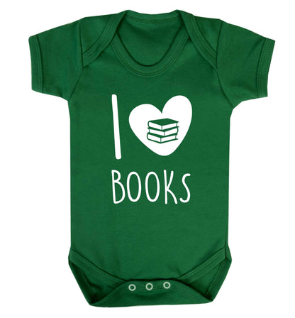 I love books Baby Vest green 18-24 months