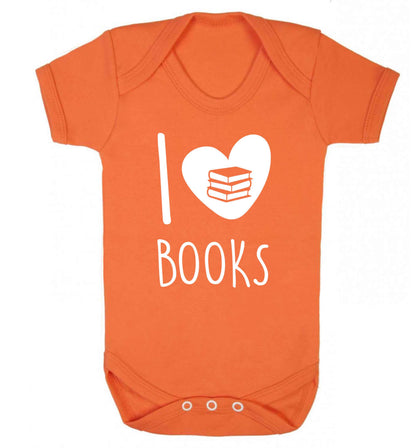 I love books Baby Vest orange 18-24 months