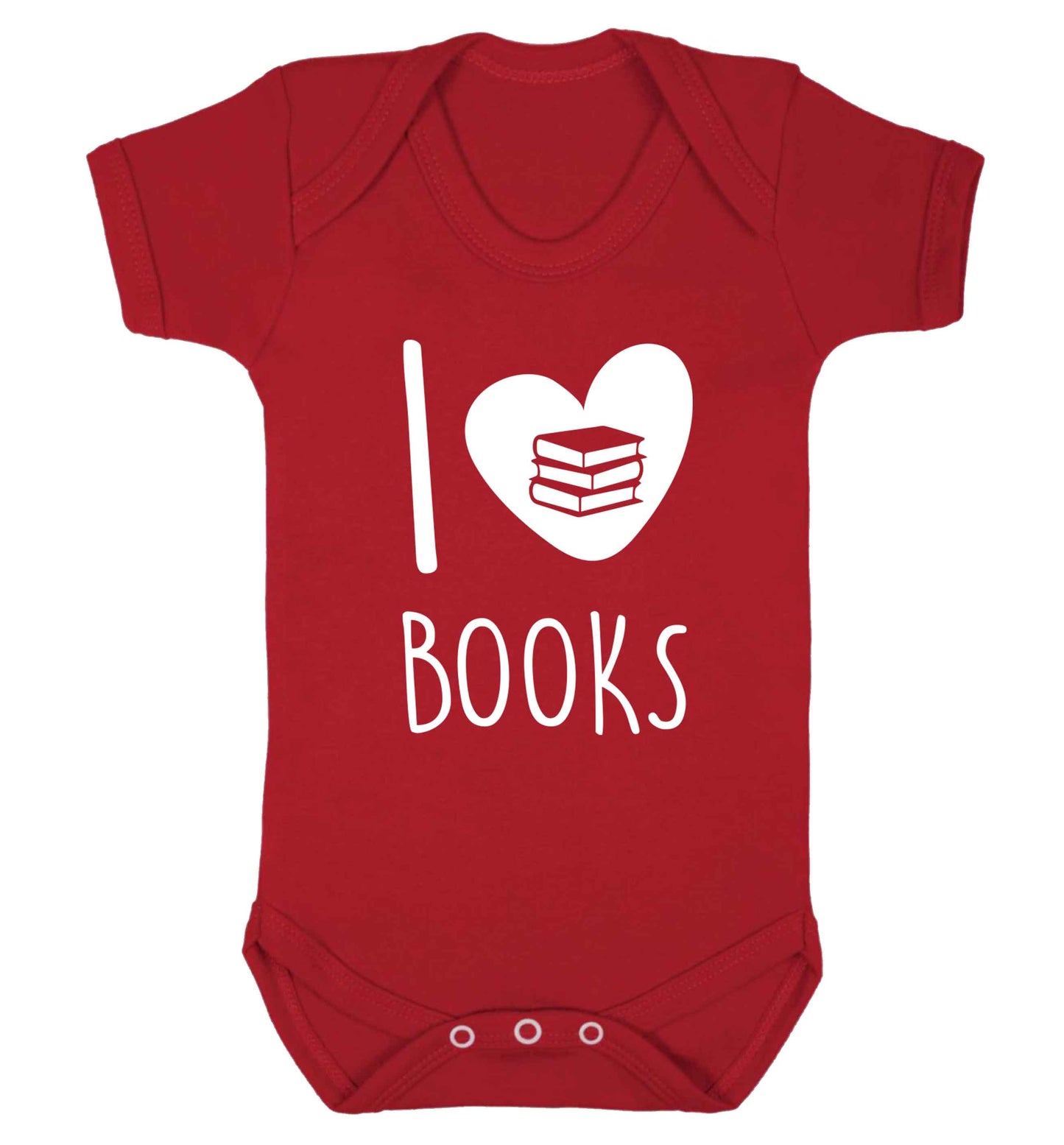 I love books Baby Vest red 18-24 months