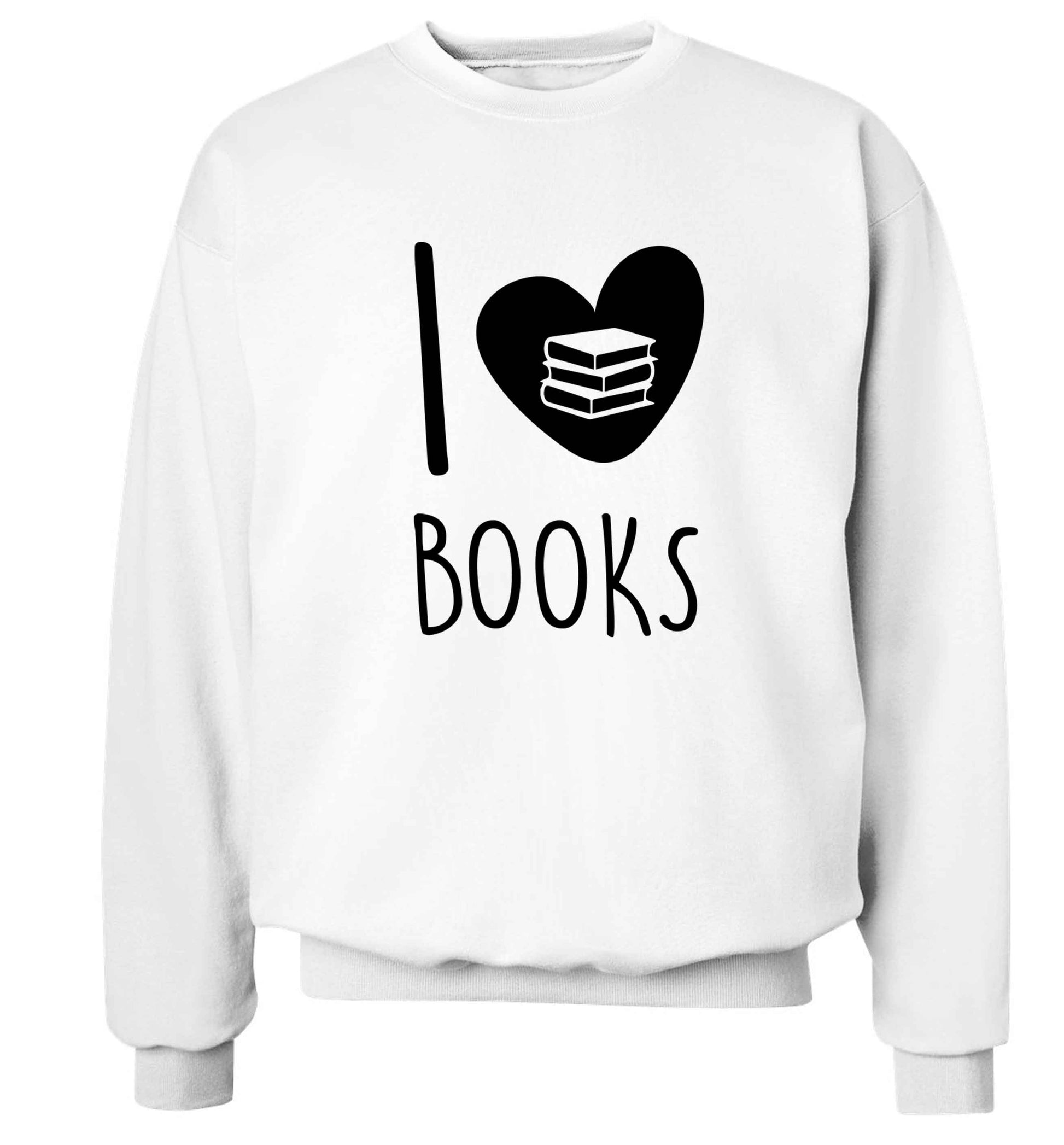 I love books Adult's unisex white Sweater 2XL