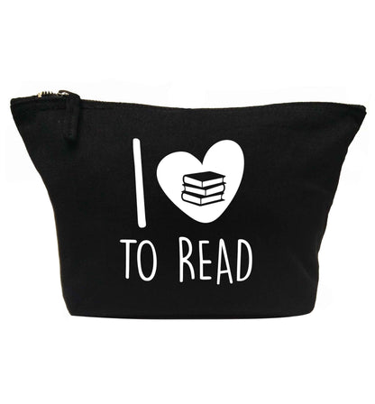 I love to read | makeup / wash bag