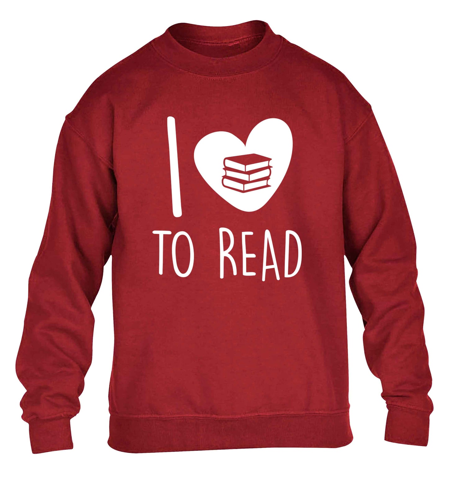 I love to read children's grey sweater 12-13 Years