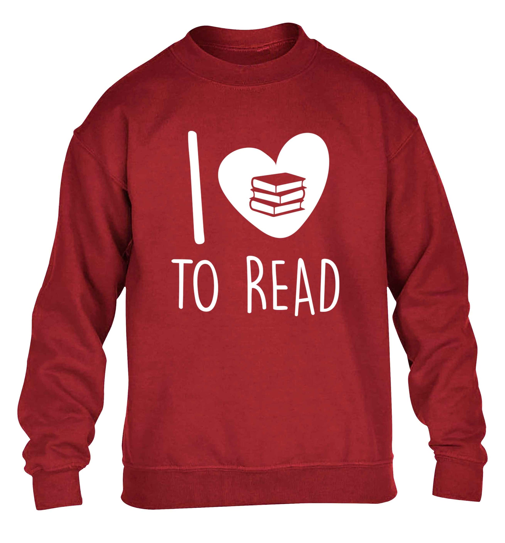 I love to read children's grey sweater 12-13 Years