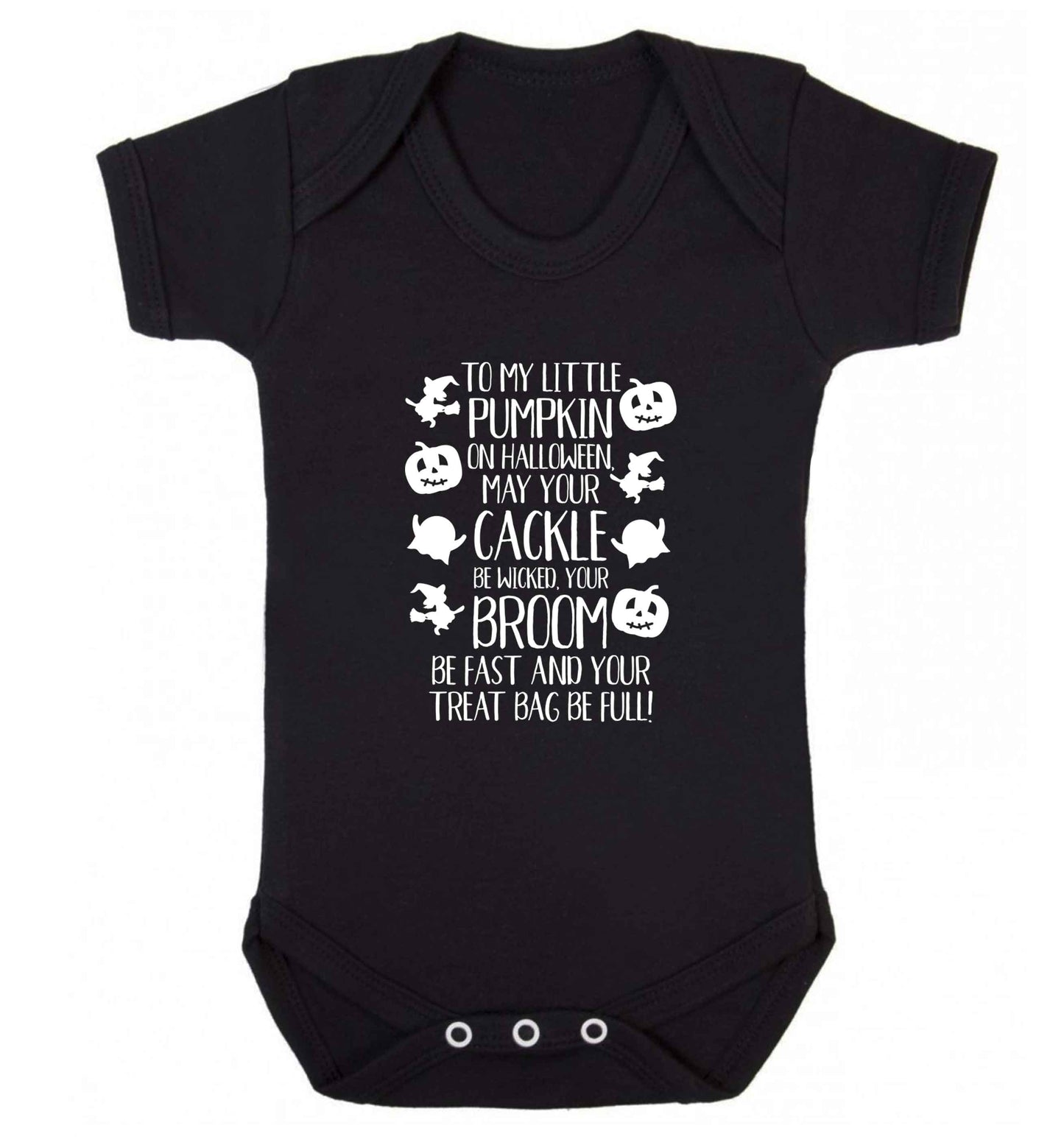 To my Little Pumpkin baby vest black 18-24 months