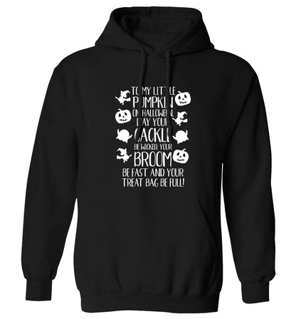 To my Little Pumpkin adults unisex black hoodie 2XL