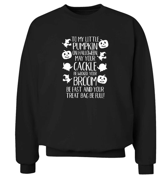 To my Little Pumpkin adult's unisex black sweater 2XL