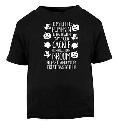 To my Little Pumpkin Black baby toddler Tshirt 2 years