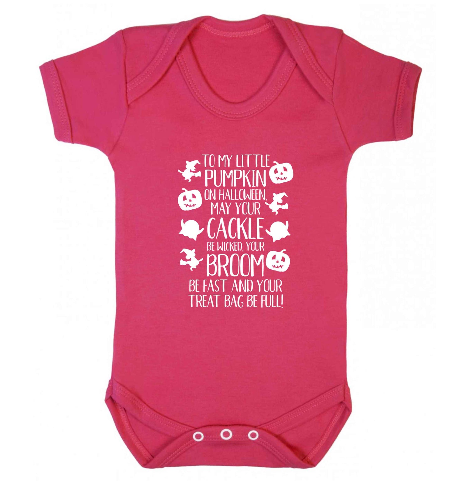 To my Little Pumpkin baby vest dark pink 18-24 months