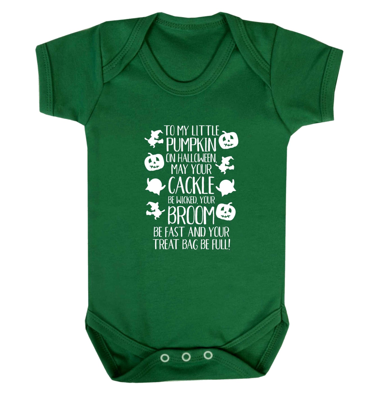 To my Little Pumpkin baby vest green 18-24 months