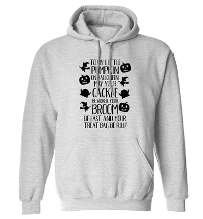 To my Little Pumpkin adults unisex grey hoodie 2XL