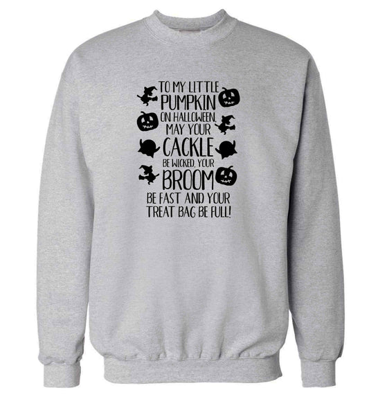 To my Little Pumpkin adult's unisex grey sweater 2XL