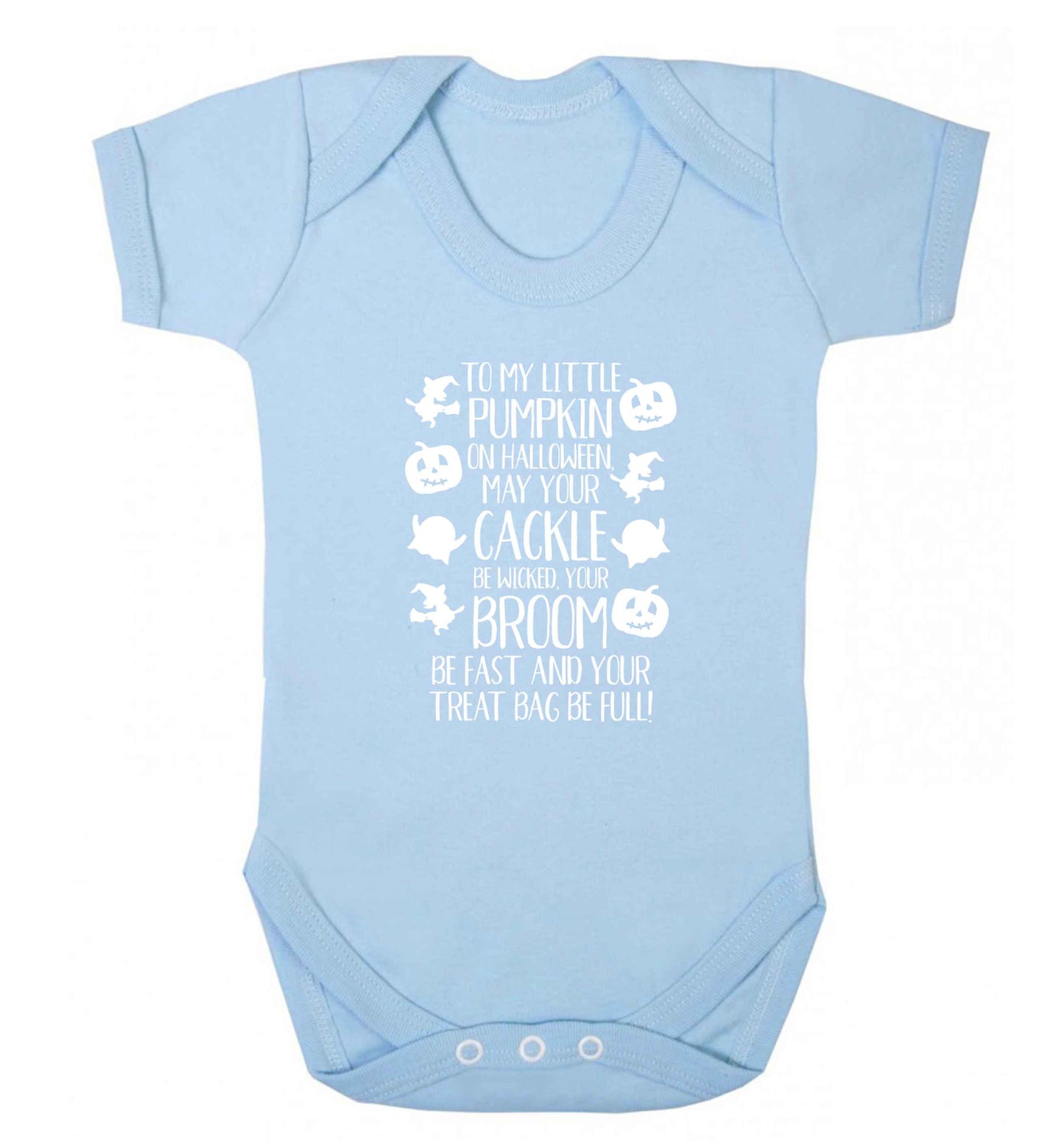 To my Little Pumpkin baby vest pale blue 18-24 months