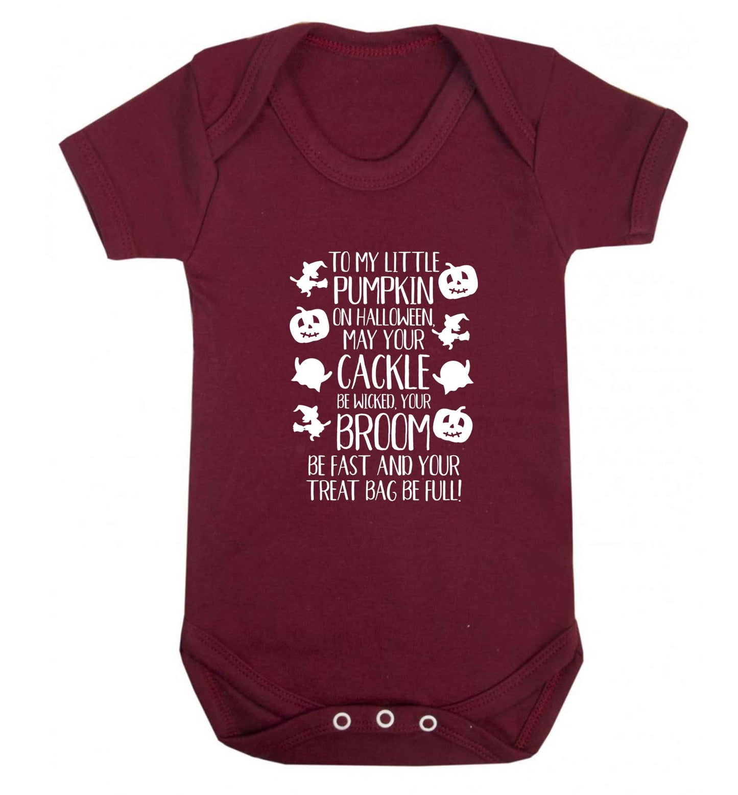 To my Little Pumpkin baby vest maroon 18-24 months