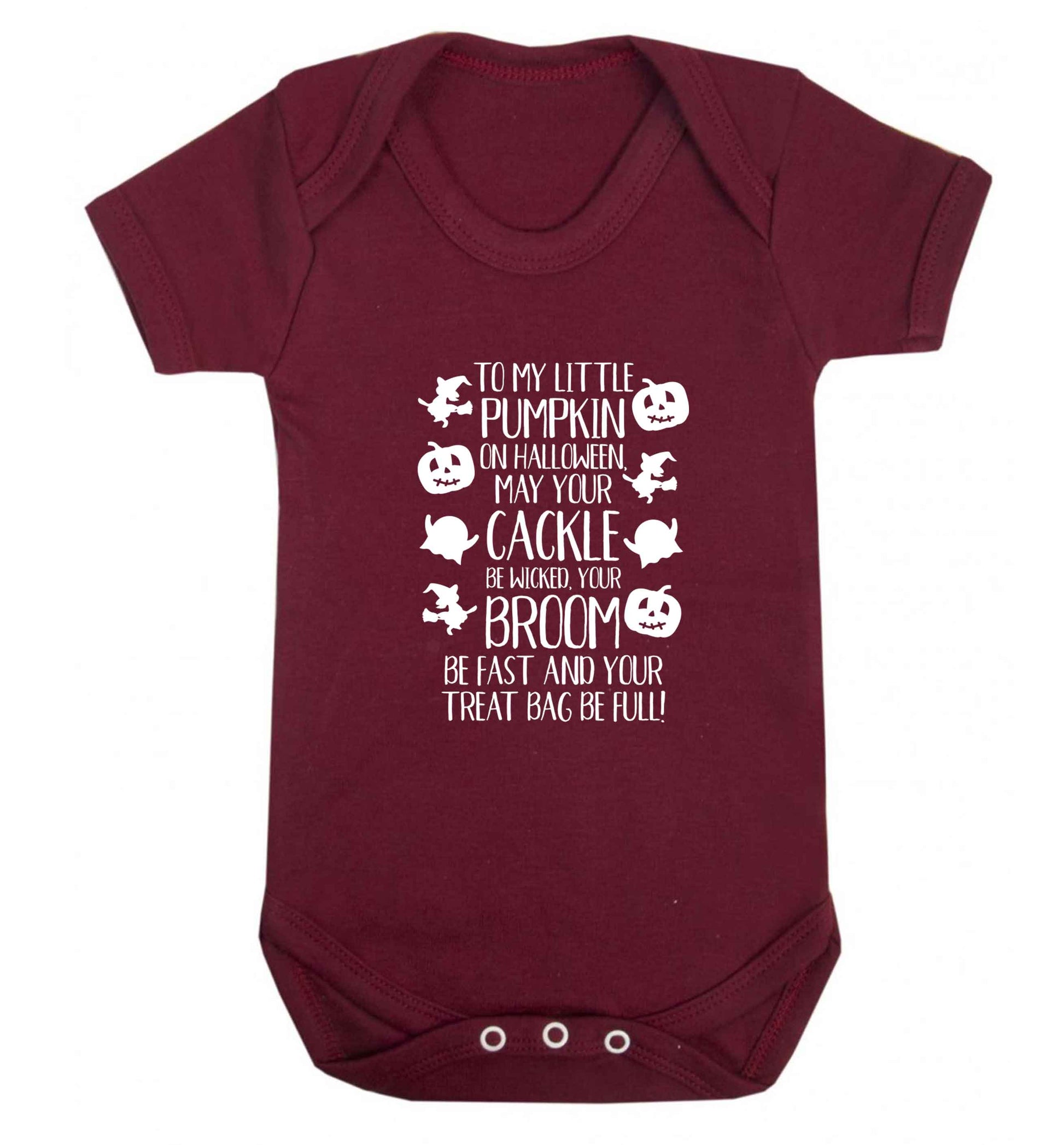 To my Little Pumpkin baby vest maroon 18-24 months