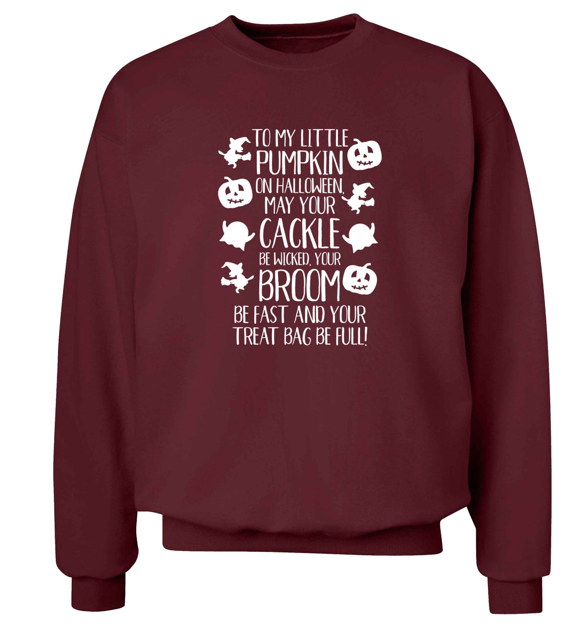 To my Little Pumpkin adult's unisex maroon sweater 2XL