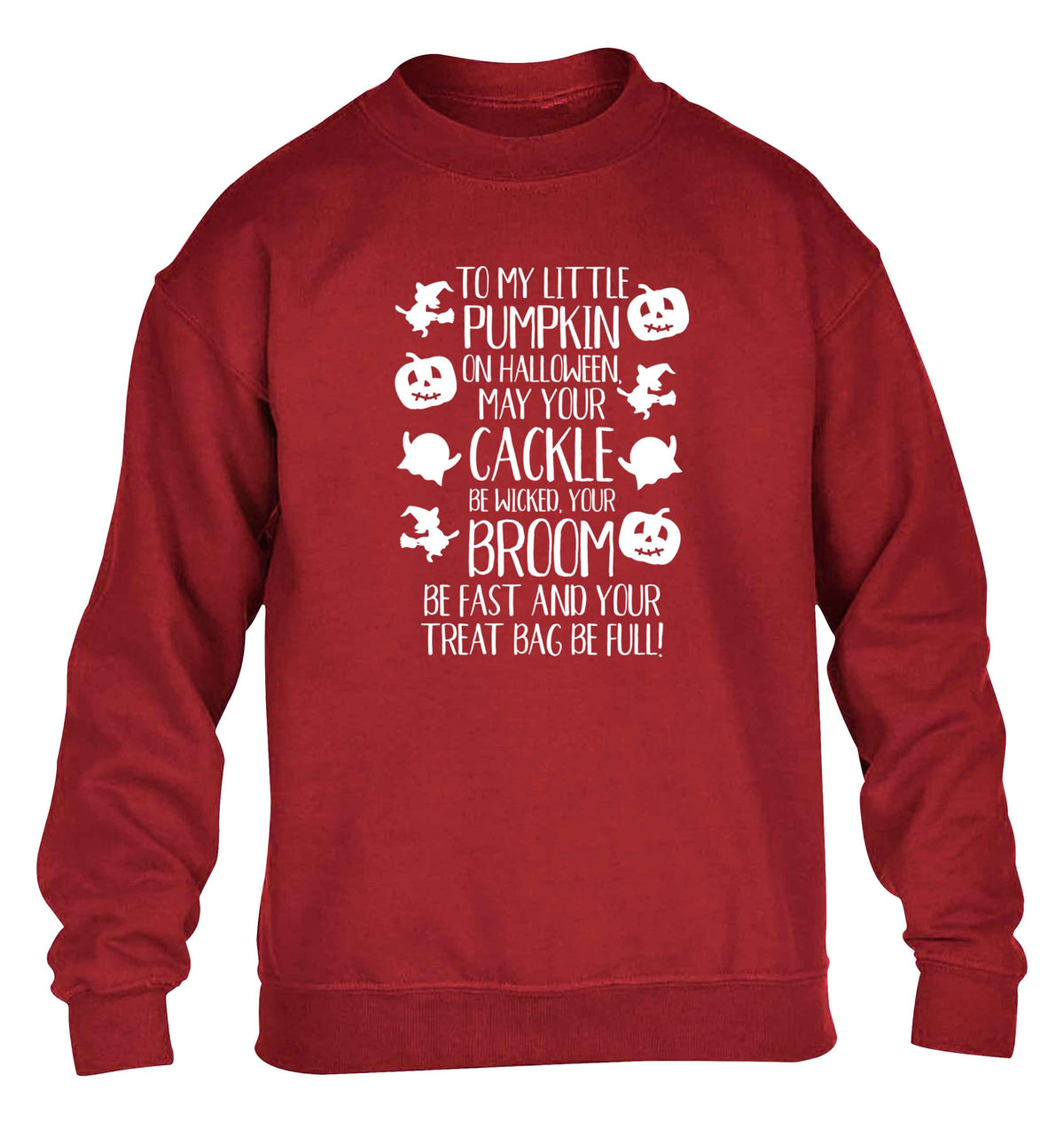 To my Little Pumpkin children's grey sweater 12-13 Years