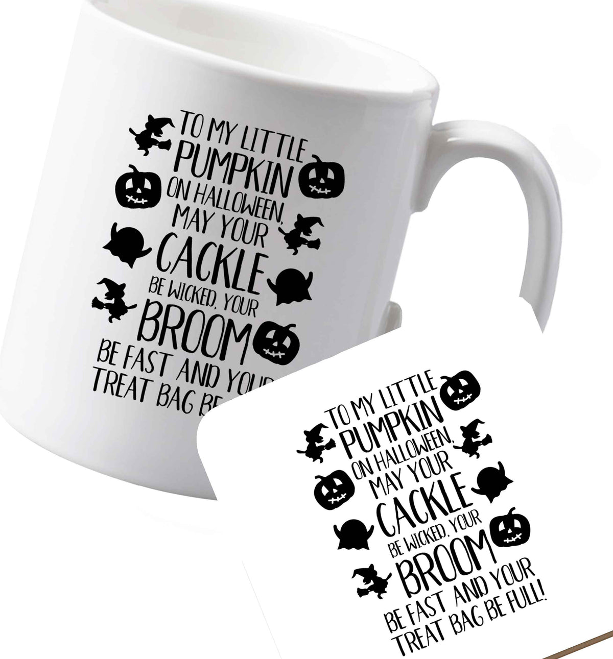 10 oz Ceramic mug and coaster Favourite Type Pan Pancake both sides
