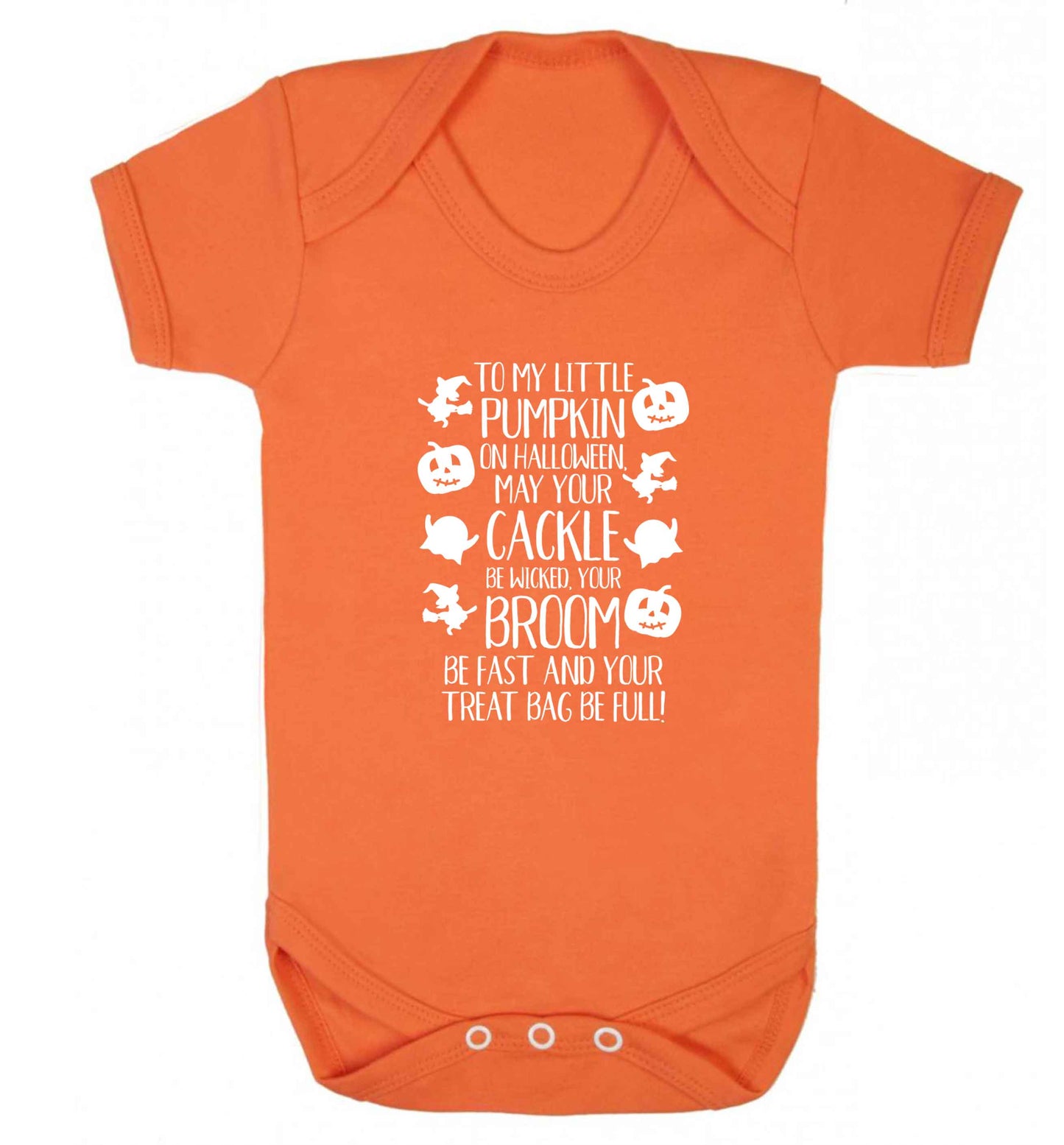 To my Little Pumpkin baby vest orange 18-24 months