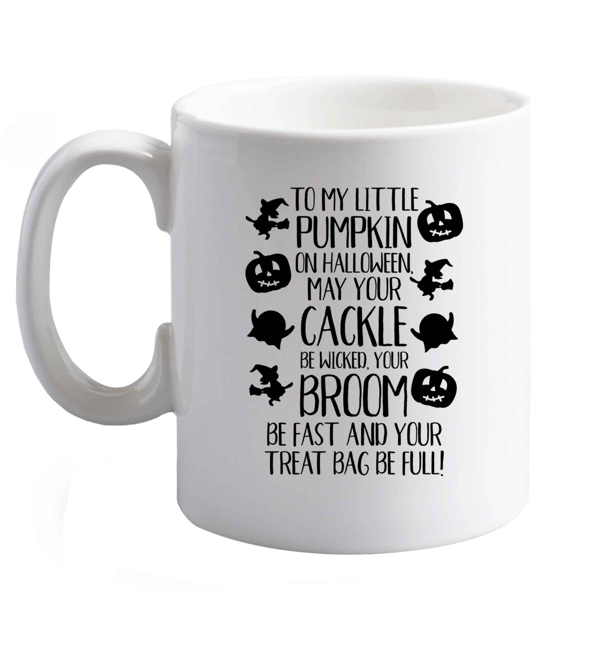 10 oz Favourite Type Pan Pancake ceramic mug right handed