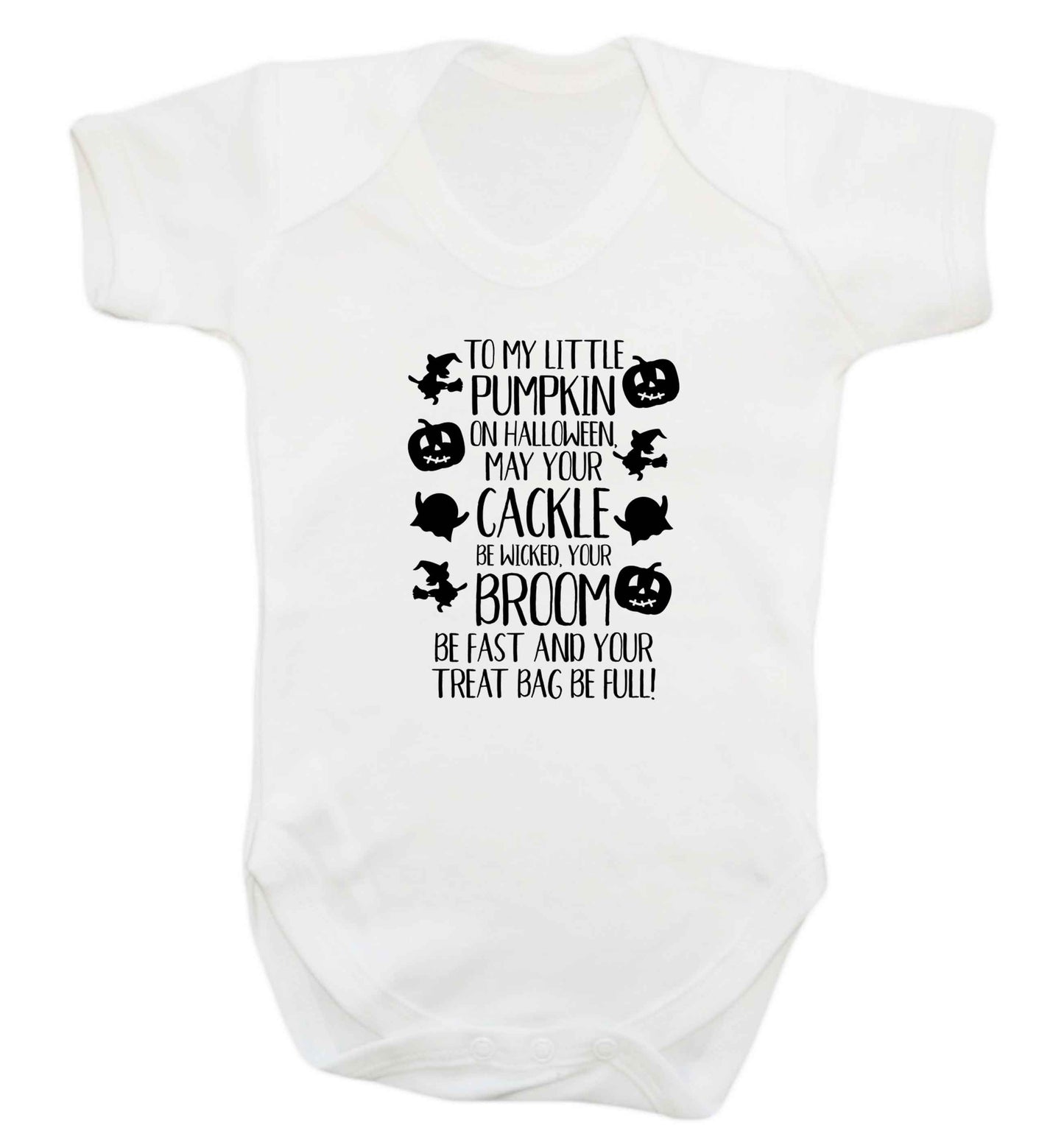 To my Little Pumpkin baby vest white 18-24 months