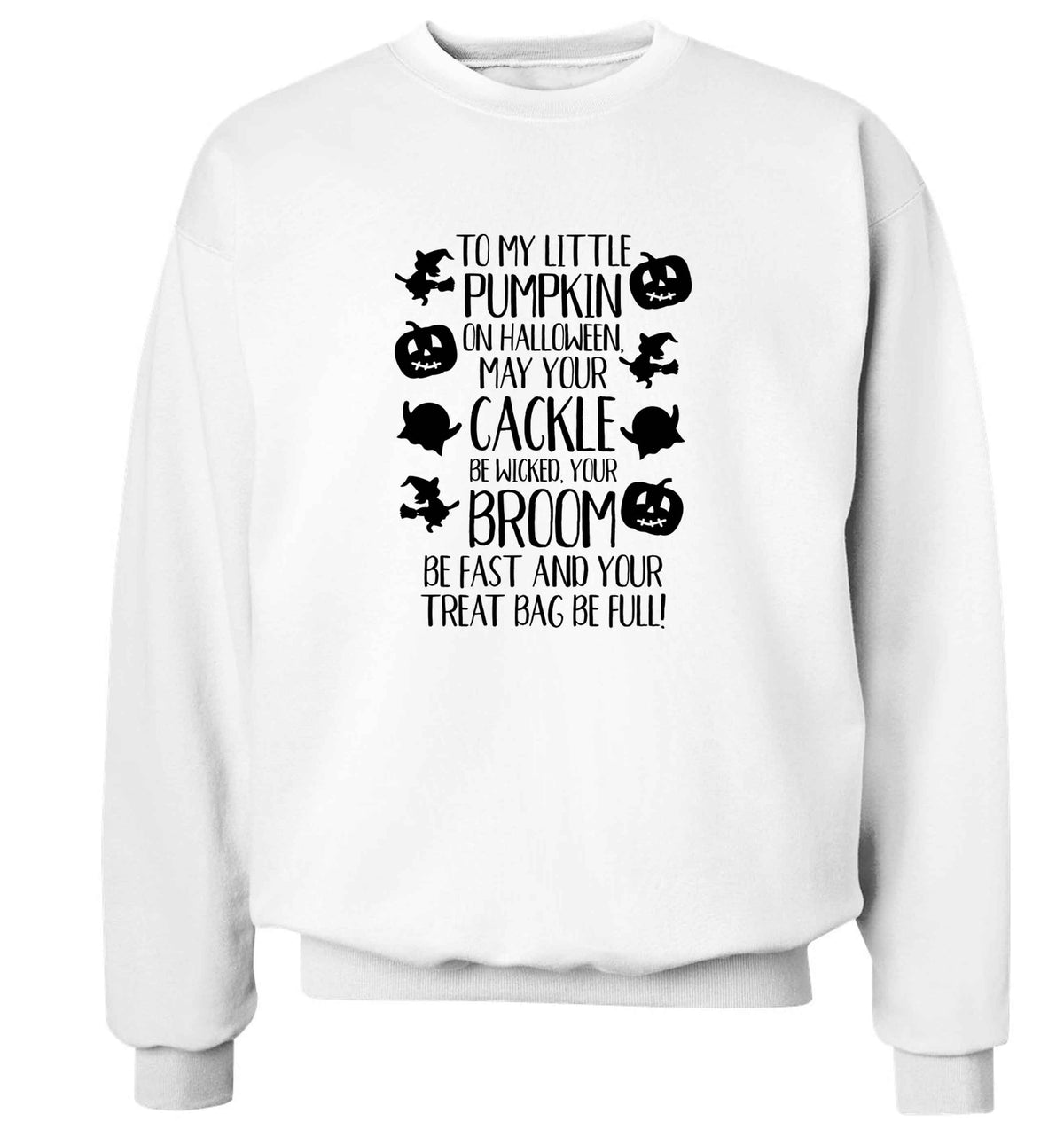 To my Little Pumpkin adult's unisex white sweater 2XL