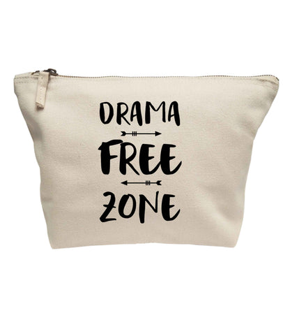 Drama free zone | makeup / wash bag