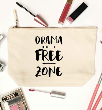 Drama free zone natural makeup bag