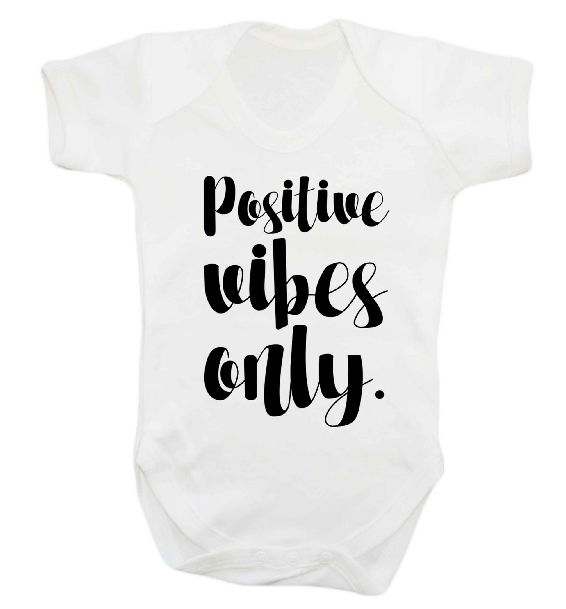 Positive vibes only Baby Vest white 18-24 months
