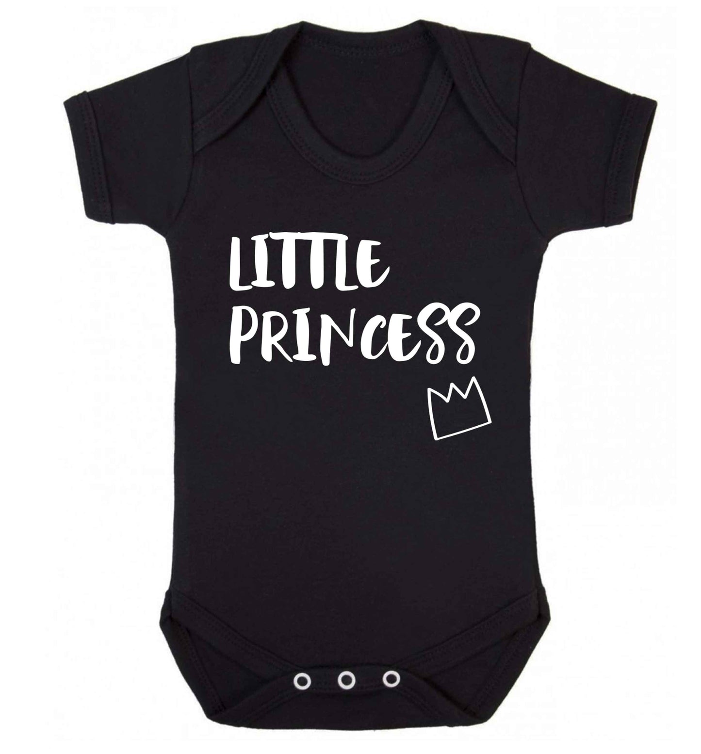 Little princess Baby Vest black 18-24 months
