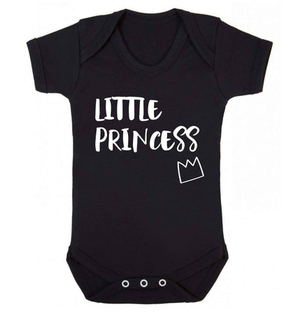 Little princess Baby Vest black 18-24 months