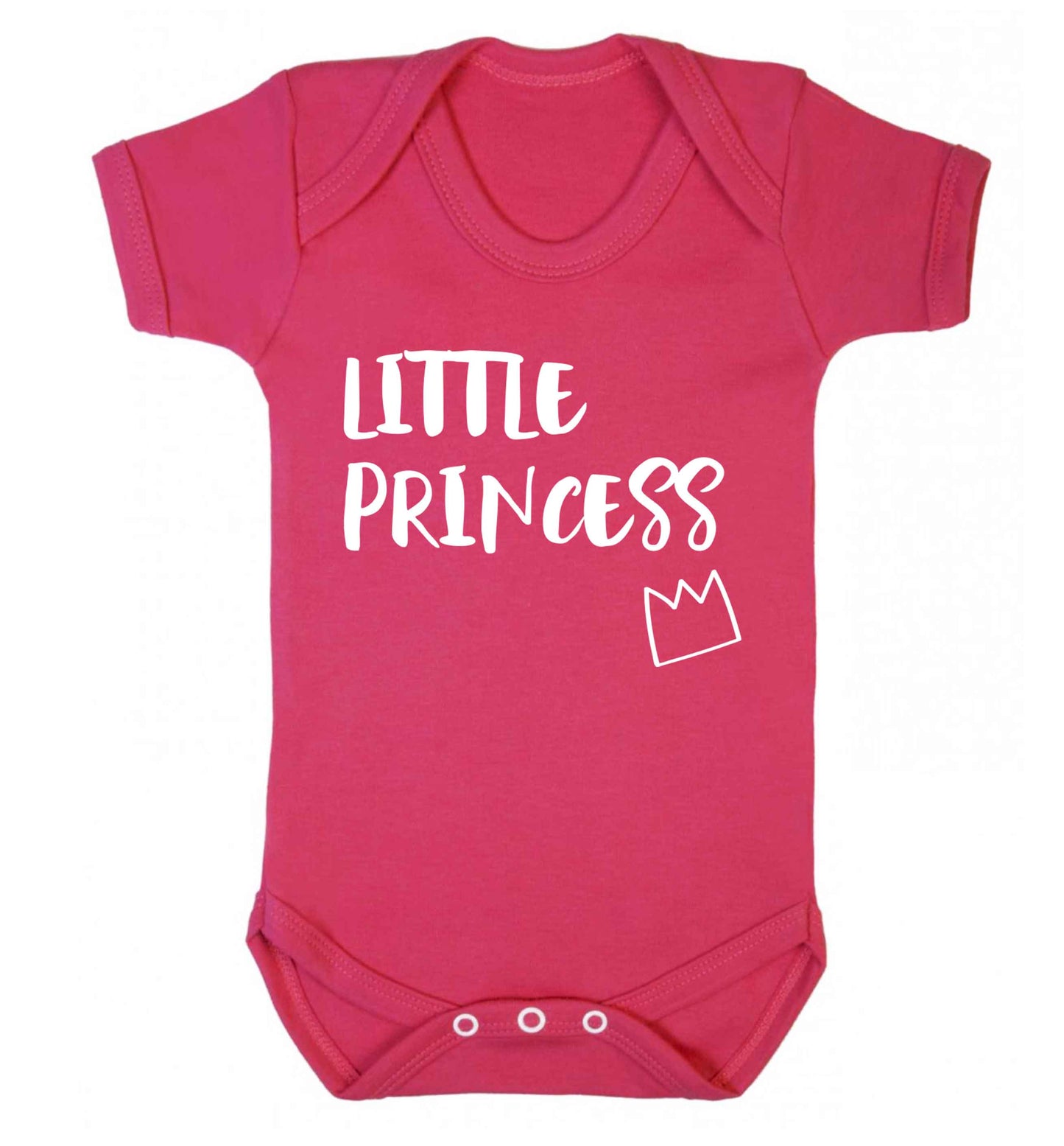 Little princess Baby Vest dark pink 18-24 months