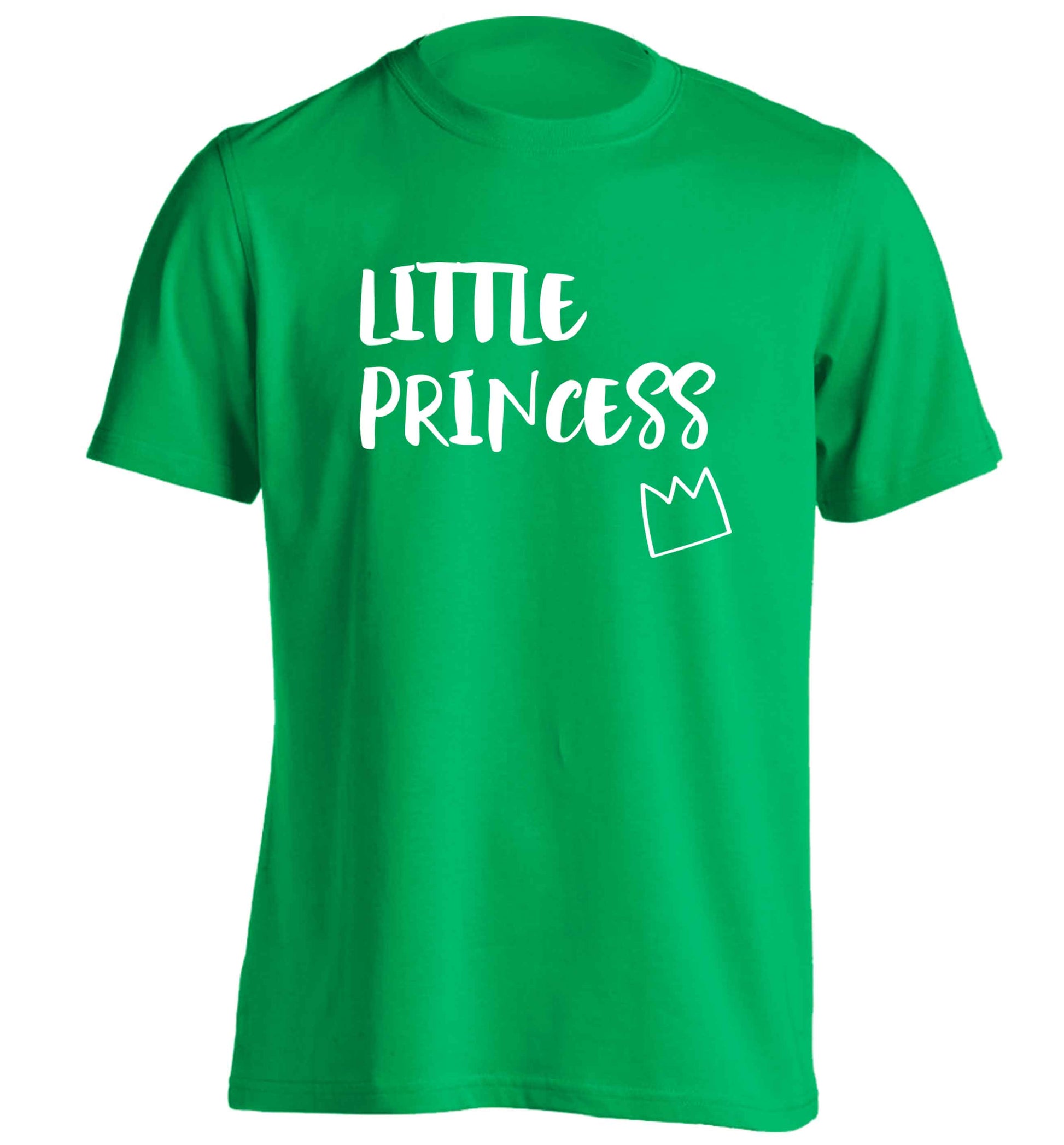 Little princess adults unisex green Tshirt 2XL