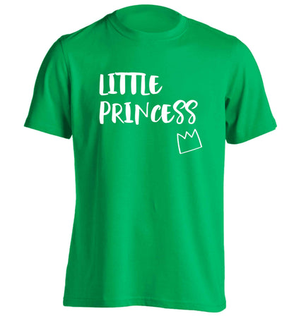 Little princess adults unisex green Tshirt 2XL