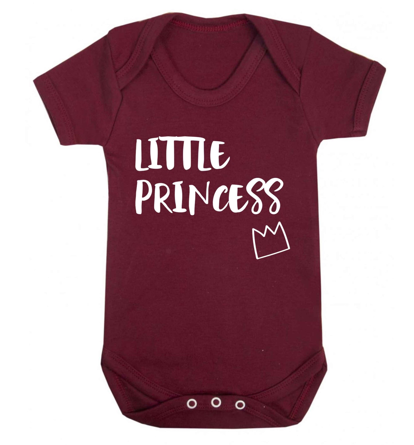 Little princess Baby Vest maroon 18-24 months