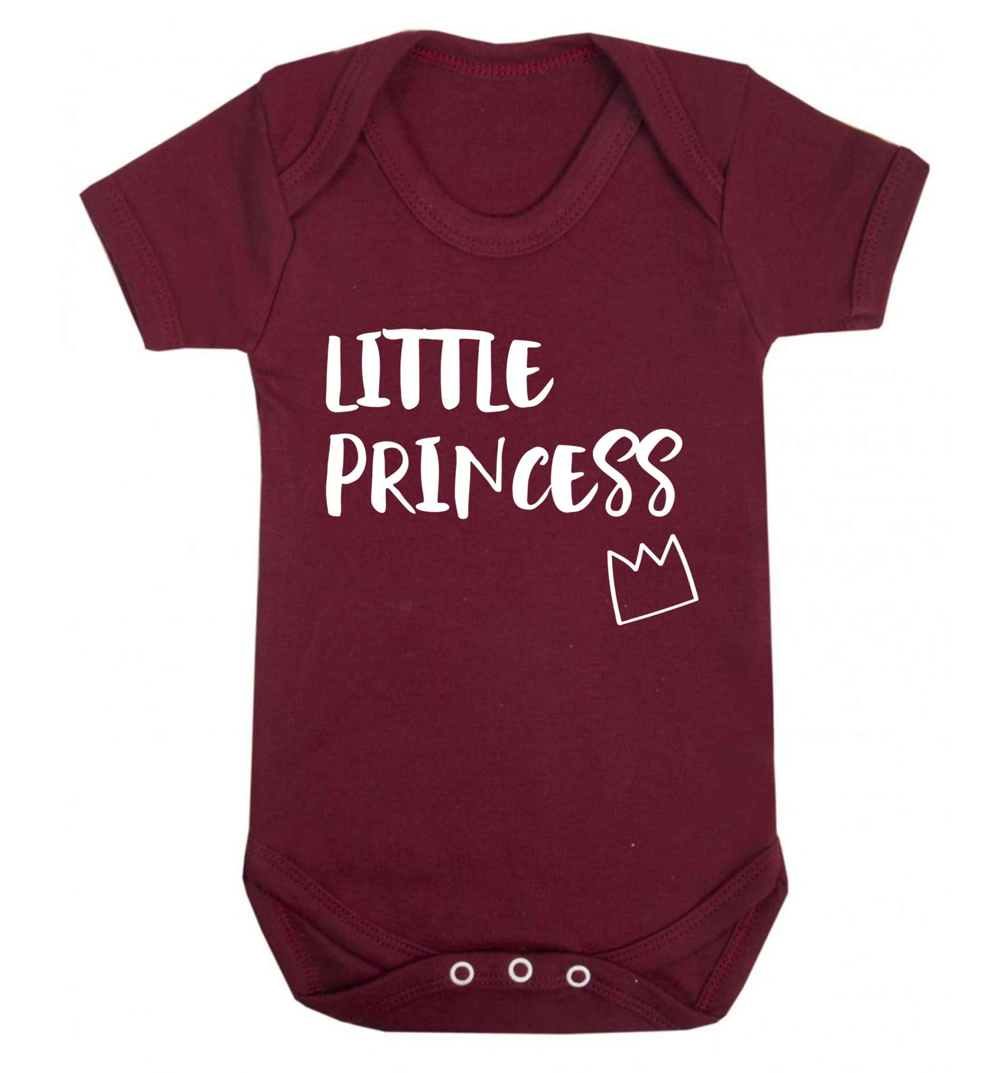 Little princess Baby Vest maroon 18-24 months