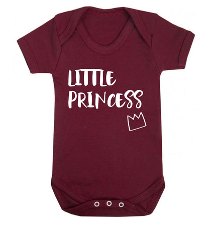 Little princess Baby Vest maroon 18-24 months