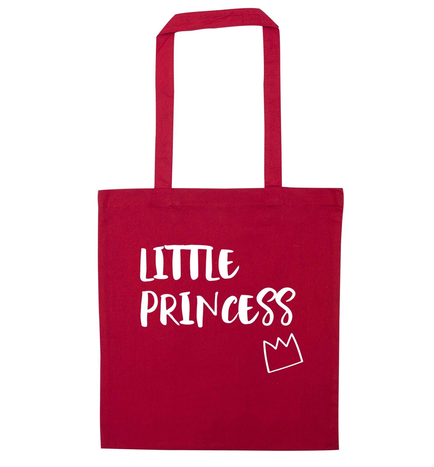 Little princess red tote bag