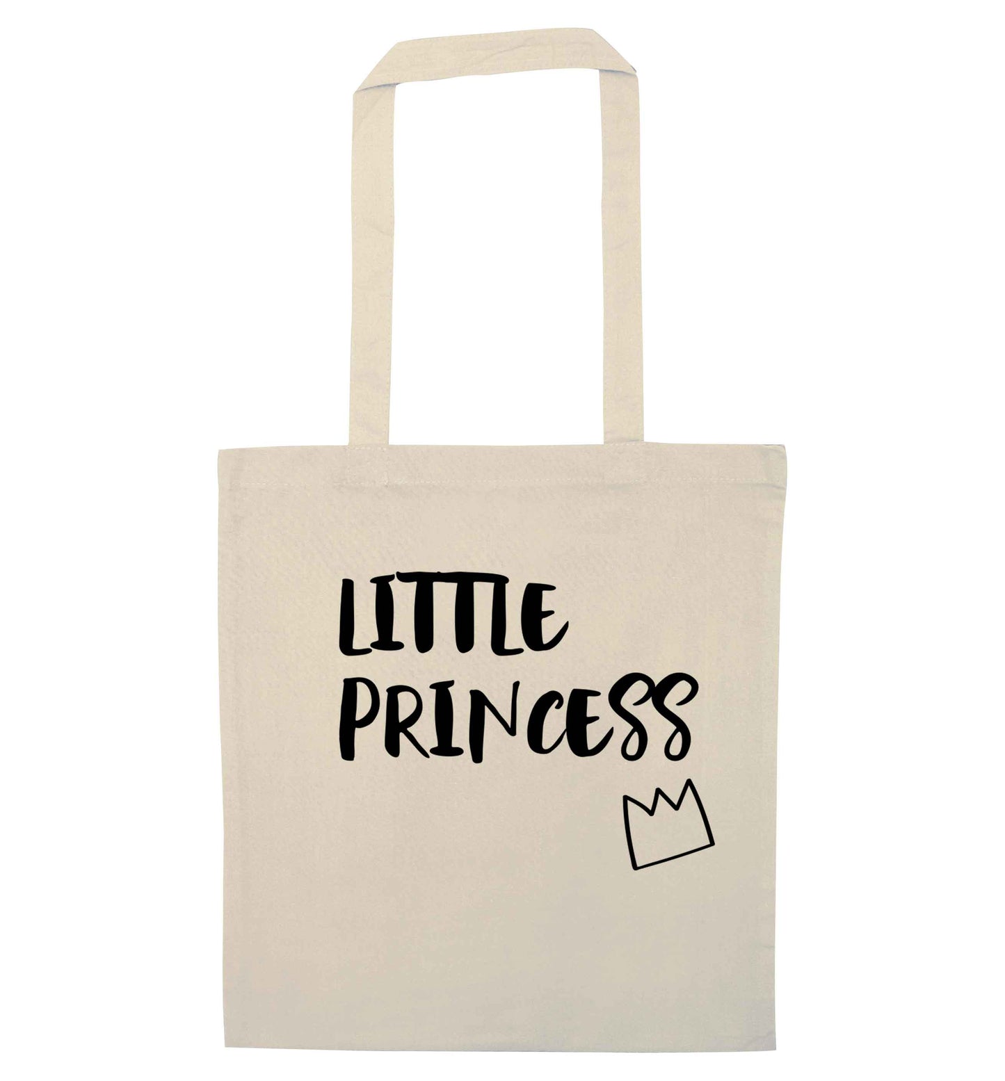 Little princess natural tote bag